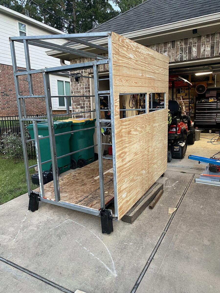 Custom shed framing and construction
