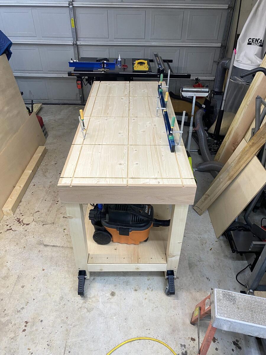 Custom woodworking bench project